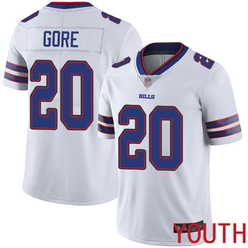 Youth Buffalo Bills #20 Frank Gore White Vapor Untouchable Limited Player NFL Jersey